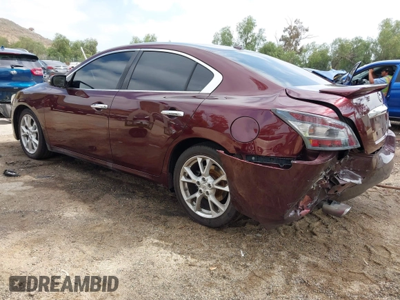 2012 Nissan Maxima 3.5 SV with VIN 1N4AA5AP9CC821049, listed as a IAAI auction lot 42110060 with 172,818 mi miles. Bid and sale history available at carsss.com. Image 3.