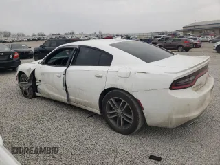 2019 Dodge Charger SXT with VIN 2C3CDXJG3KH758049, listed as a Copart auction lot 47238915 with 97,995 mi miles and Salvage Title. Bid and sale history available at DreamBid. Image 2.