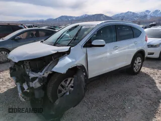 2015 Honda CR-V EX-L with VIN 5J6RM4H7XFL111385, listed as a Copart auction lot 48588225 with 129,162 mi miles and Salvage Title. Bid and sale history available at carsss.com. Image 1.