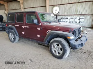 2021 Jeep Wrangler Unlimited Sport Altitude with VIN 1C4HJXDN7MW704830, listed as a Copart auction lot 74022564 with 42,319 mi miles and Salvage title. Bid and sale history available at DreamBid. Image 4.