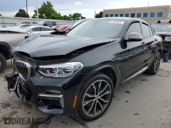 2020 BMW X4 M40i with VIN 5UX2V5C02LLE69520, listed as a Copart auction lot 54485893 with 41,357 mi miles. Bid and sale history available at carsss.com. Image 1.