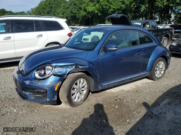 2019 Volkswagen Beetle S with VIN 3VWFD7AT4KM710256, listed as a Copart auction lot 60459994 with 93,877 mi miles and Salvage Title. Bid and sale history available at carsss.com. Image 1.