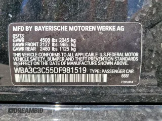 2013 BMW 3 Series 320i xDrive z VIN WBA3C3C55DF981519, wystawiony jako Copart lot #66619515 z przebiegiem 139 962 mil mil oraz Czysty tytuł • Clean title. Historia ofert i sprzedaży dostępna na DreamBid. Obrazek 12.