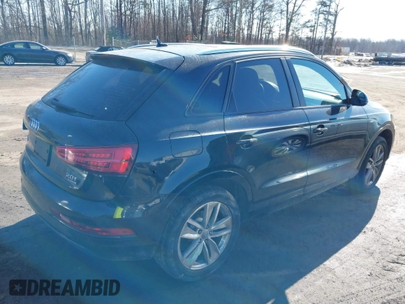 2018 Audi Q3 Premium with VIN WA1ECCFS6JR031736, listed as a IAAI auction lot 41439900 with 67,182 mi miles and . Bid and sale history available at DreamBid. Image 4.