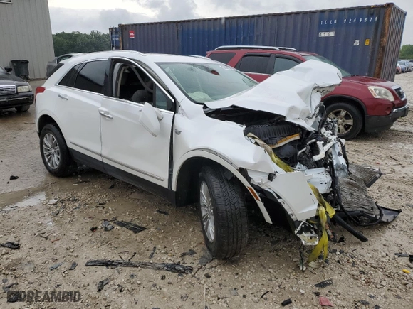 2017 Cadillac XT5 Luxury AWD with VIN 1GYKNDRS0HZ321558, listed as a Copart auction lot 60862504 with 0 mi miles and Salvage Title. Bid and sale history available at carsss.com. Image 4.