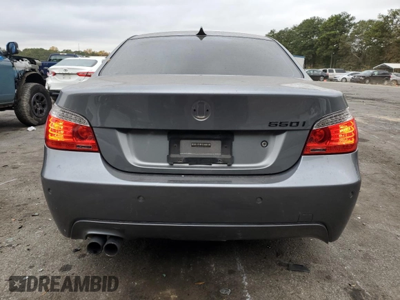 2009 BMW 5 Series 550i with VIN WBANW53529CT55446, listed as a Copart auction lot 78631374 with 125,375 mi miles and Salvage Title. Bid and sale history available at carsss.com. Image 6.