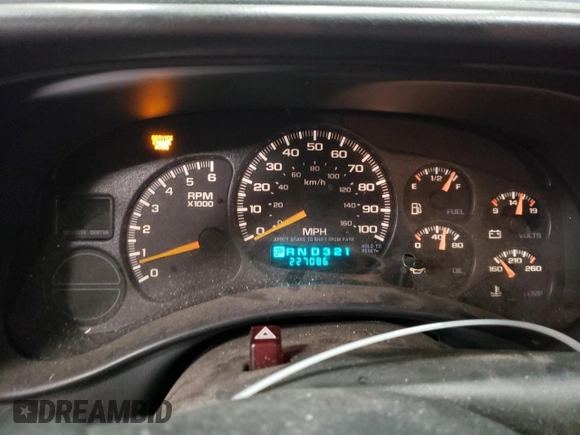 2001 Chevrolet Tahoe LT with VIN 1GNEK13TX1R104270, listed as a Copart auction lot 54935005 with 227,086 mi miles and Clean Title. Bid and sale history available at carsss.com. Image 9.