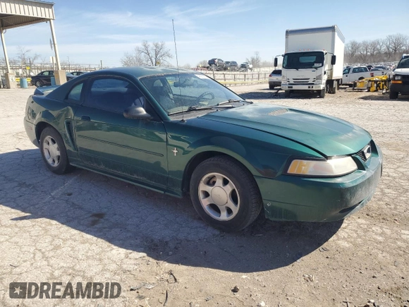 2000 Ford Mustang with VIN 1FAFP4048YF247717, listed as a Copart auction lot 48250675 with 175,105 mi miles and Salvage Title. Bid and sale history available at carsss.com. Image 4.