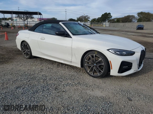 2021 BMW 4 Series 430i with VIN WBA23AT07MCG83014, listed as a Copart auction lot 45770325 with Not provided miles and Salvage title. Bid and sale history available at DreamBid. Image 4.
