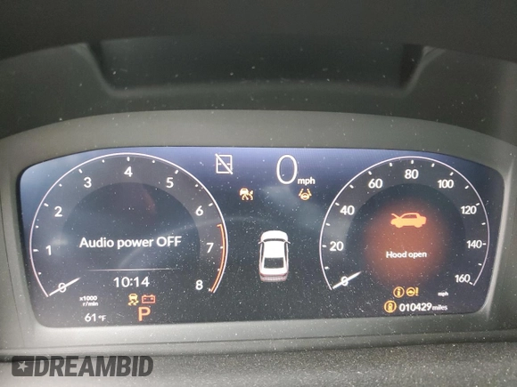 2024 Honda Accord EX with VIN 1HGCY1F31RA059998, listed as a Copart auction lot 55144585 with 10,429 mi miles and Salvage title. Bid and sale history available at DreamBid. Image 9.