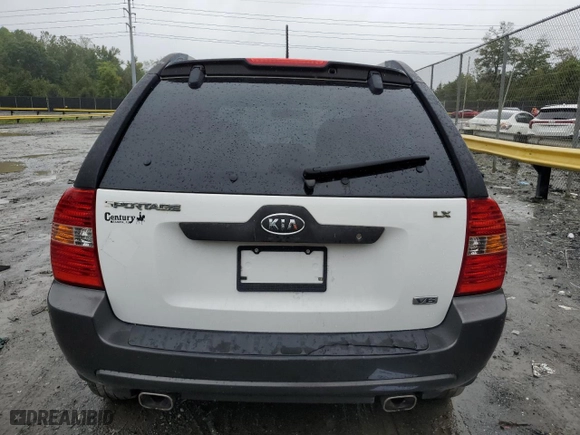 2006 Kia Sportage LX with VIN KNDJF723567284907, listed as a Copart auction lot 72997004 with 170,569 mi miles and Salvage Title. Bid and sale history available at carsss.com. Image 6.
