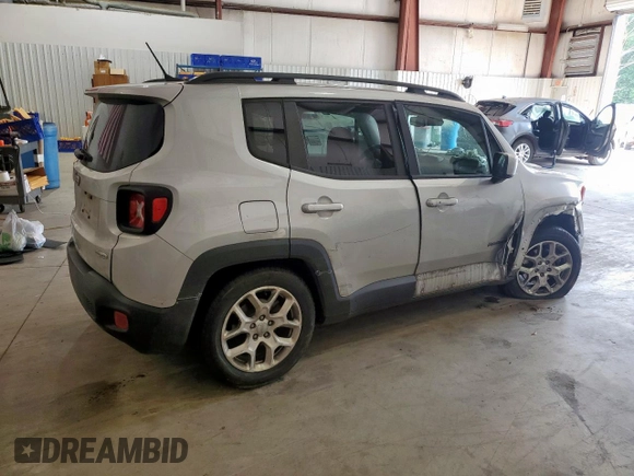 2017 Jeep Renegade Latitude with VIN ZACCJABB3HPG54169, listed as a Copart auction lot 59156235 with 142,892 mi miles and Salvage title. Bid and sale history available at DreamBid. Image 3.