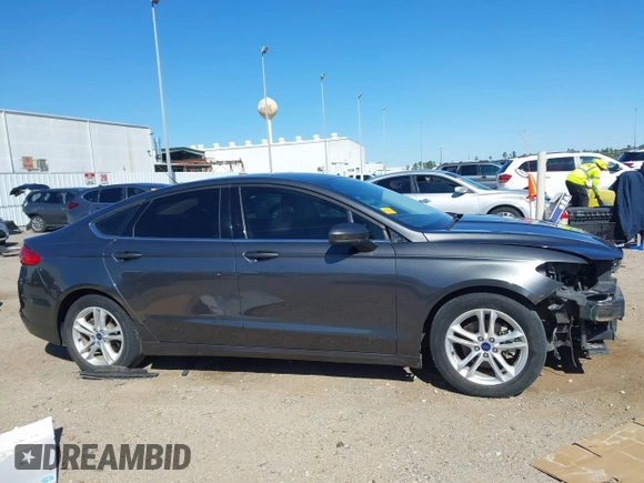 2018 Ford Fusion SE with VIN 3FA6P0HD4JR149788, listed as a IAAI auction lot 41846877 with 57,350 mi miles. Bid and sale history available at carsss.com. Image 13.