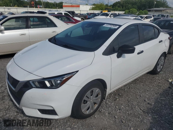 2021 Nissan Versa S with VIN 3N1CN8DV9ML896815, listed as a Copart auction lot 58724265 with 67,071 mi miles and Salvage title. Bid and sale history available at DreamBid. Image 1.