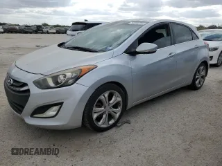 2013 Hyundai Elantra GT with VIN KMHD35LEXDU120945, listed as a Copart auction lot 76704754 with 107,043 mi miles and Salvage Title. Bid and sale history available at carsss.com. Image 1.