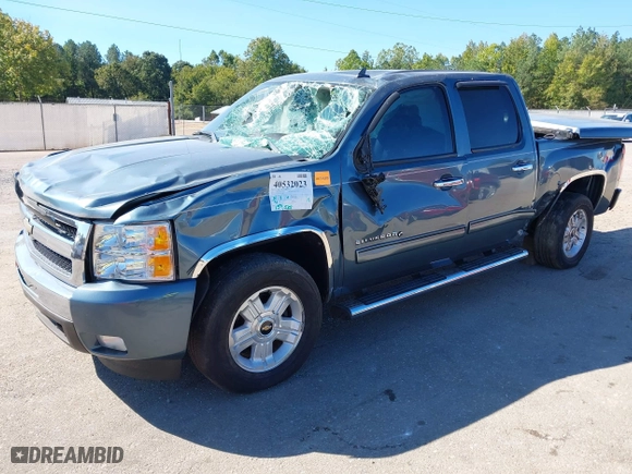 2010 Chevrolet Silverado 1500 LT with VIN 3GCRCSE09AG151287, listed as a IAAI auction lot 40532023 with 154,535 mi miles. Bid and sale history available at carsss.com. Image 2.