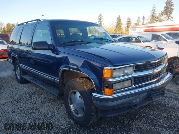 1997 Chevrolet Tahoe z VIN 1GNEK13R4VJ418974, wystawiony jako IAAI lot #41560411 z przebiegiem 198 170 mil mil oraz . Historia ofert i sprzedaży dostępna na DreamBid. Obrazek 6.