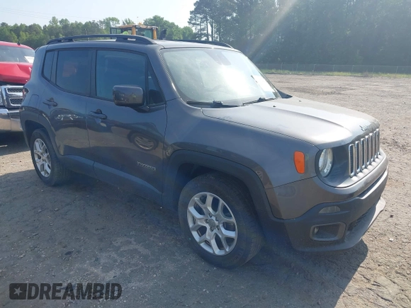 2016 Jeep Renegade Latitude z VIN ZACCJABT0GPD87340, wystawiony jako IAAI lot #42159423 z przebiegiem 121 869 mil mil oraz . Historia ofert i sprzedaży dostępna na DreamBid. Obrazek 1.