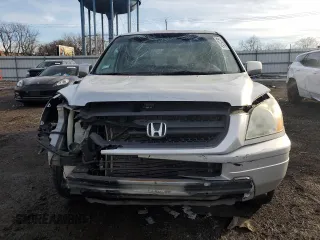 2005 Honda Pilot EX-L with RES with VIN 5FNYF18605B060711, listed as a Copart auction lot 46125755 with 193,062 mi miles and Salvage Title. Bid and sale history available at carsss.com. Image 5.