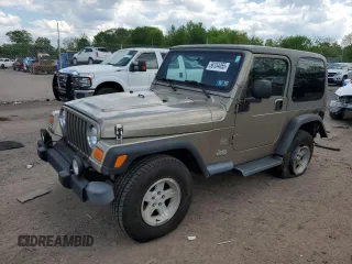 2004 Jeep Wrangler Sahara with VIN 1J4FA59SX4P791038, listed as a Copart auction lot 56154455 with 193,693 mi miles and Salvage title. Bid and sale history available at DreamBid. Image 1.