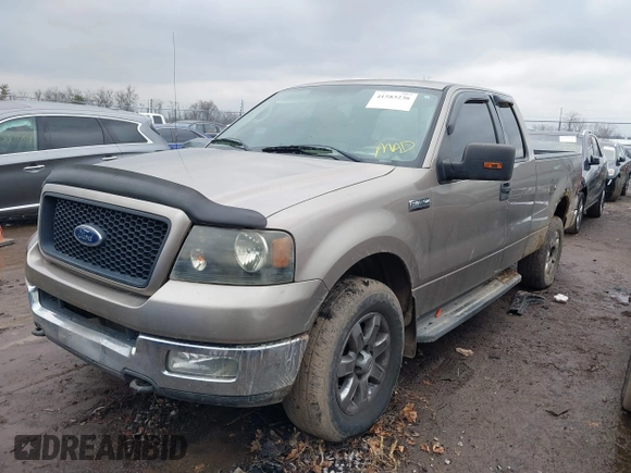 2004 Ford F-150 XLT with VIN 1FTPX14524NA34164, listed as a IAAI auction lot 41583236 with 168,780 mi miles. Bid and sale history available at carsss.com. Image 2.