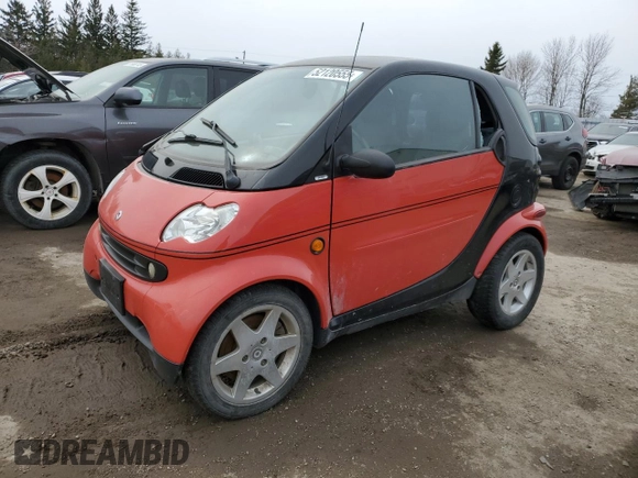 2006 Smart fortwo z VIN WMEAJ00F36J255140, wystawiony jako Copart lot #52120555 z przebiegiem Nie podano mil oraz Tytuł czysty. Historia ofert i sprzedaży dostępna na DreamBid. Obrazek 1.
