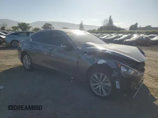 2021 Infiniti Q50 Pure z VIN JN1EV7AP9MM704145, wystawiony jako Copart lot #53471215 z przebiegiem 66 437 mil mil oraz Szkoda całkowita • Salvage title. Historia ofert i sprzedaży dostępna na DreamBid. Obrazek 4.