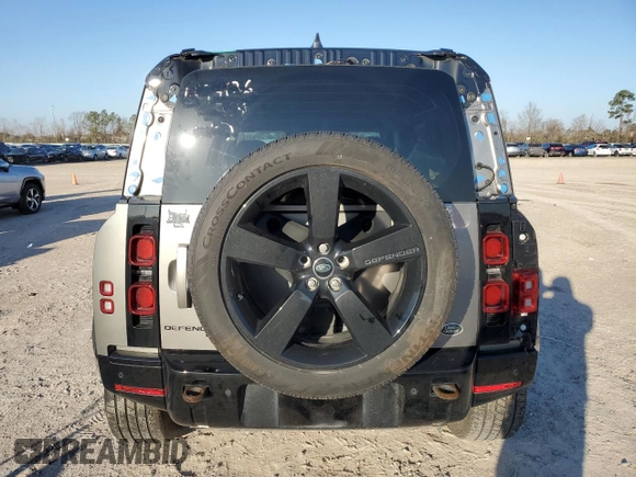 2023 Land Rover Defender X-Dynamic SE with VIN SALE2EEU1P2129252, listed as a Copart auction lot 45420325 with 12,382 mi miles and Salvage Title. Bid and sale history available at DreamBid. Image 6.