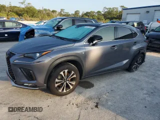 2021 Lexus NX 300 F Sport with VIN JTJSARDZ4M2237343, listed as a Copart auction lot 54105965 with 68,692 mi miles and Salvage title. Bid and sale history available at DreamBid. Image 1.