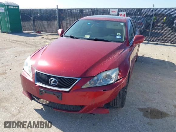 2007 Lexus IS 250 with VIN JTHCK262075009076, listed as a IAAI auction lot 42099333 with 275,513 mi miles. Bid and sale history available at carsss.com. Image 2.