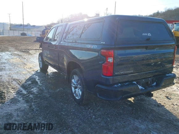 2019 Chevrolet Silverado 1500 Custom with VIN 1GCRYBEH4KZ345976, listed as a IAAI auction lot 41622043 with 102,321 mi miles and . Bid and sale history available at DreamBid. Image 3.