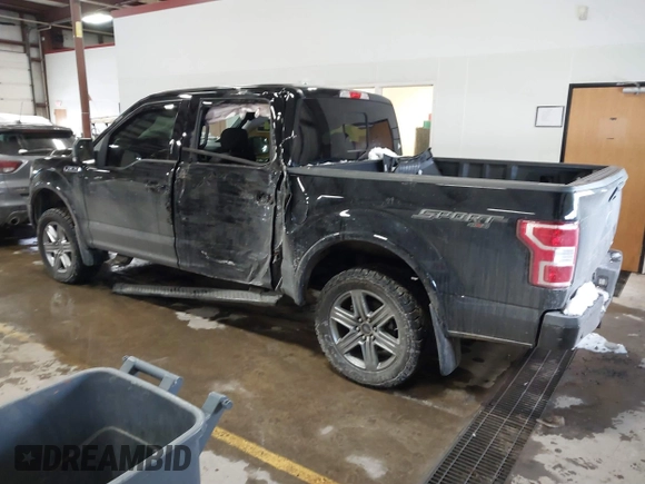 2018 Ford F-150 XL with VIN 1FTEW1EP7JFD50756, listed as a IAAI auction lot 41640685 with 72,965 mi miles. Bid and sale history available at carsss.com. Image 3.