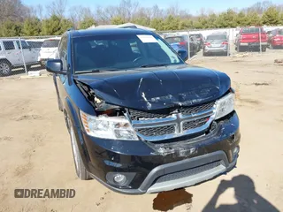 2015 Dodge Journey SXT with VIN 3C4PDCBG9FT708760, listed as a IAAI auction lot 41804065 with 154,676 mi miles. Bid and sale history available at carsss.com. Image 1.