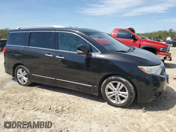2014 Nissan Quest S with VIN JN8AE2KP1E9105066, listed as a Copart auction lot 52722365 with 140,840 mi miles and Salvage Title. Bid and sale history available at carsss.com. Image 4.