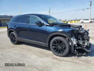 2023 Mazda CX-9 Touring Plus with VIN JM3TCBAY5P0645457, listed as a Copart auction lot 49385325 with 45,527 mi miles and Salvage title. Bid and sale history available at DreamBid. Image 4.