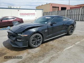 2020 Ford Mustang GT with VIN 1FA6P8CF9L5181701, listed as a Copart auction lot 50621205 with 40,152 mi miles and Salvage Title. Bid and sale history available at carsss.com. Image 1.