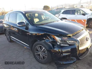 2020 Infiniti QX60 Pure with VIN 5N1DL0MNXLC505914, listed as a IAAI auction lot 41336979 with 53,813 mi miles and . Bid and sale history available at DreamBid. Image 1.