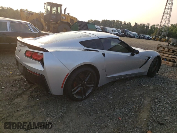 2016 Chevrolet Corvette Z51 1LT with VIN 1G1YH2D73G5123716, listed as a Copart auction lot 67186674 with 0 mi miles and Salvage Title. Bid and sale history available at carsss.com. Image 3.