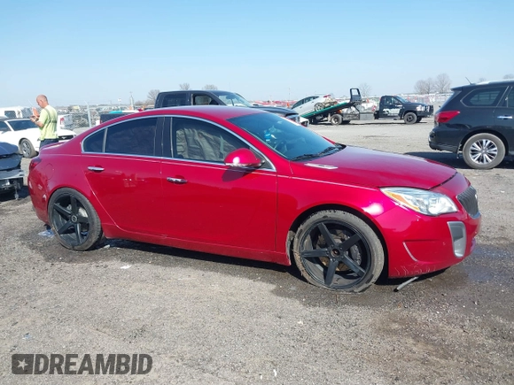 2014 Buick Regal GS with VIN 2G4GT5GX8E9233221, listed as a IAAI auction lot 41761732 with 130,609 mi miles. Bid and sale history available at carsss.com. Image 13.