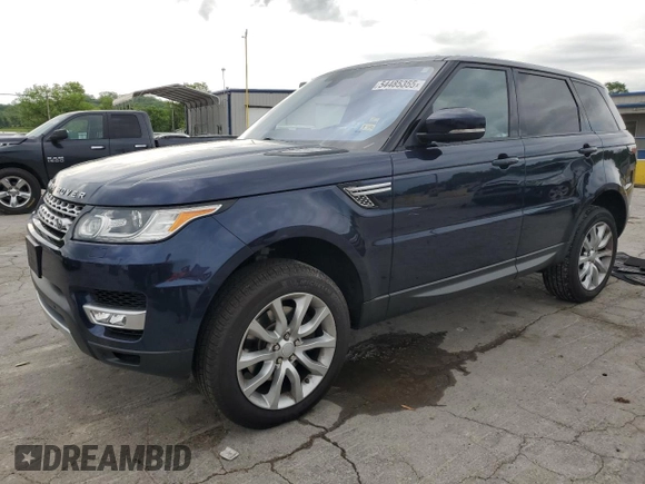 2016 Land Rover Range Rover Sport V6 HSE with VIN SALWR2VF1GA646931, listed as a Copart auction lot 54485355 with 95,739 mi miles and Clean Title. Bid and sale history available at carsss.com. Image 1.