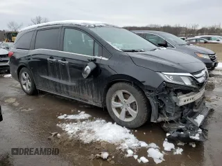 2020 Honda Odyssey EX with VIN 5FNRL6H52LB051555, listed as a Copart auction lot 44584755 with 55,905 mi miles and Salvage Title. Bid and sale history available at DreamBid. Image 4.