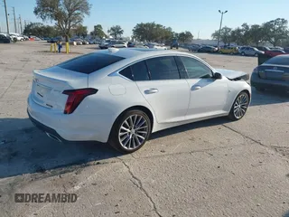 2024 Cadillac CT5 Premium Luxury with VIN 1G6DN5RK4R0130576, listed as a IAAI auction lot 41475020 with 2,201 mi miles and . Bid and sale history available at DreamBid. Image 4.