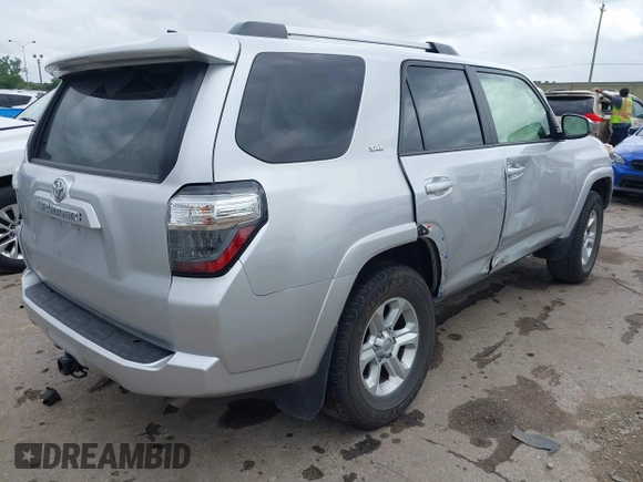 2023 Toyota 4Runner SR5 with VIN JTEMU5JR3P6147061, listed as a IAAI auction lot 42194146 with 35,519 mi miles and . Bid and sale history available at DreamBid. Image 4.