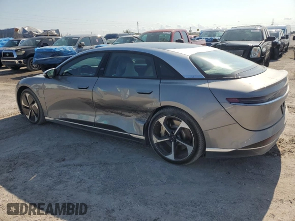 2023 Lucid Air Grand Touring z VIN 50EA1GBA4PA004875, wystawiony jako Copart lot #56100425 z przebiegiem 8176 mil mil oraz Szkody całkowita. Historia ofert i sprzedaży dostępna na DreamBid. Obrazek 2.