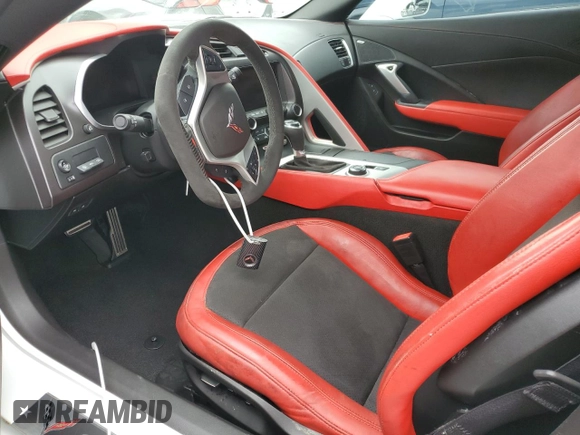 2019 Chevrolet Corvette Z06 2LZ with VIN 1G1YS2D6XK5605889, listed as a Copart auction lot 74106054 with 0 mi miles and Non Repairable. Bid and sale history available at carsss.com. Image 7.