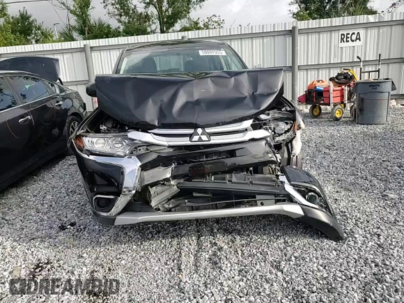 2018 Mitsubishi Outlander ES with VIN JA4AD2A34JZ006680, listed as a Copart auction lot 59897555 with 56,709 mi miles and Salvage title. Bid and sale history available at DreamBid. Image 14.