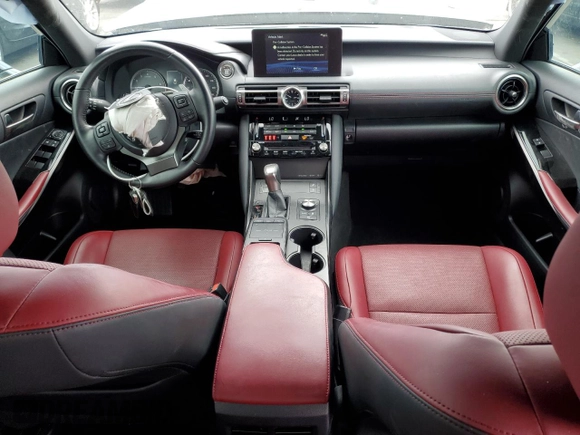 2021 Lexus IS 300 with VIN JTHCA1D28M5117103, listed as a Copart auction lot 53957595 with 39,680 mi miles and Salvage title. Bid and sale history available at DreamBid. Image 8.