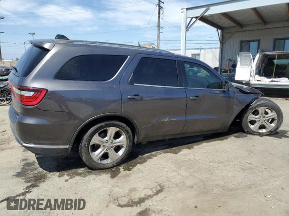 2015 Dodge Durango Limited z VIN 1C4RDJDG9FC240552, wystawiony jako Copart lot #58221145 z przebiegiem 121 882 mil mil oraz Szkoda całkowita • Salvage title. Historia ofert i sprzedaży dostępna na DreamBid. Obrazek 3.