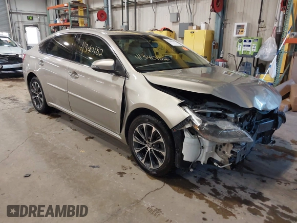 2016 Toyota Avalon Limited with VIN 4T1BK1EB4GU228522, listed as a IAAI auction lot 41340182 with 105,603 mi miles and . Bid and sale history available at carsss.com. Image 1.