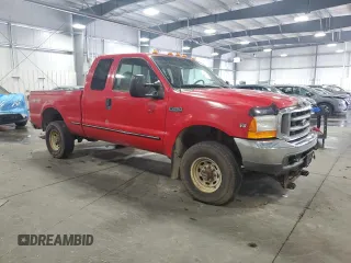 1999 Ford Super Duty F-250 XL with VIN 1FTNX21F1XEA88070, listed as a Copart auction lot 70012924 with 286,161 mi miles and Salvage Title. Bid and sale history available at carsss.com. Image 4.